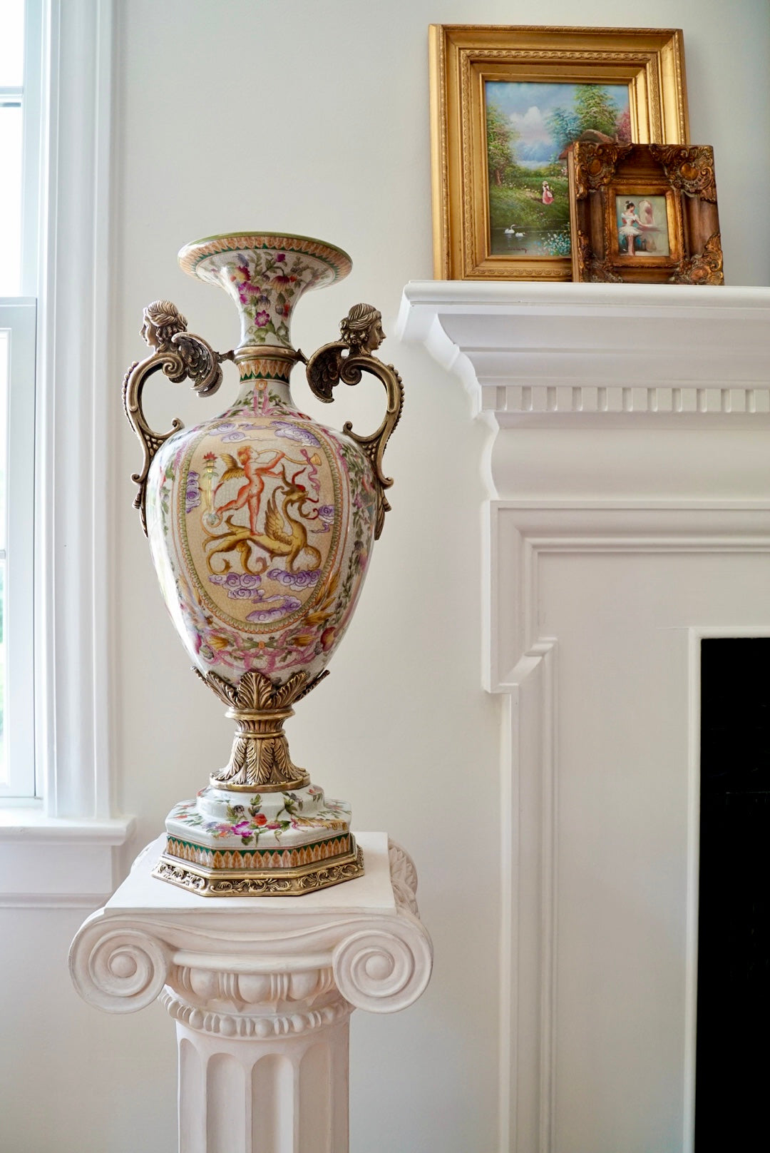 Stunning XL Ormolu Mounted Trophy Vase
