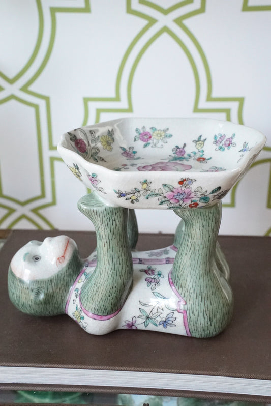 Vintage Chinoiserie Monkey Bowl