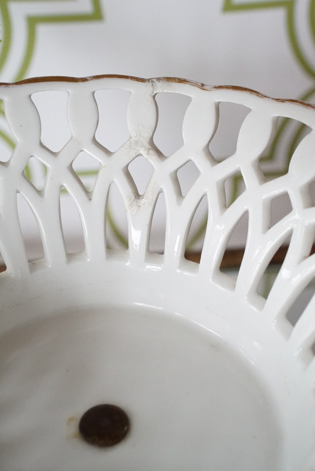 Antique French Porcelain Compote