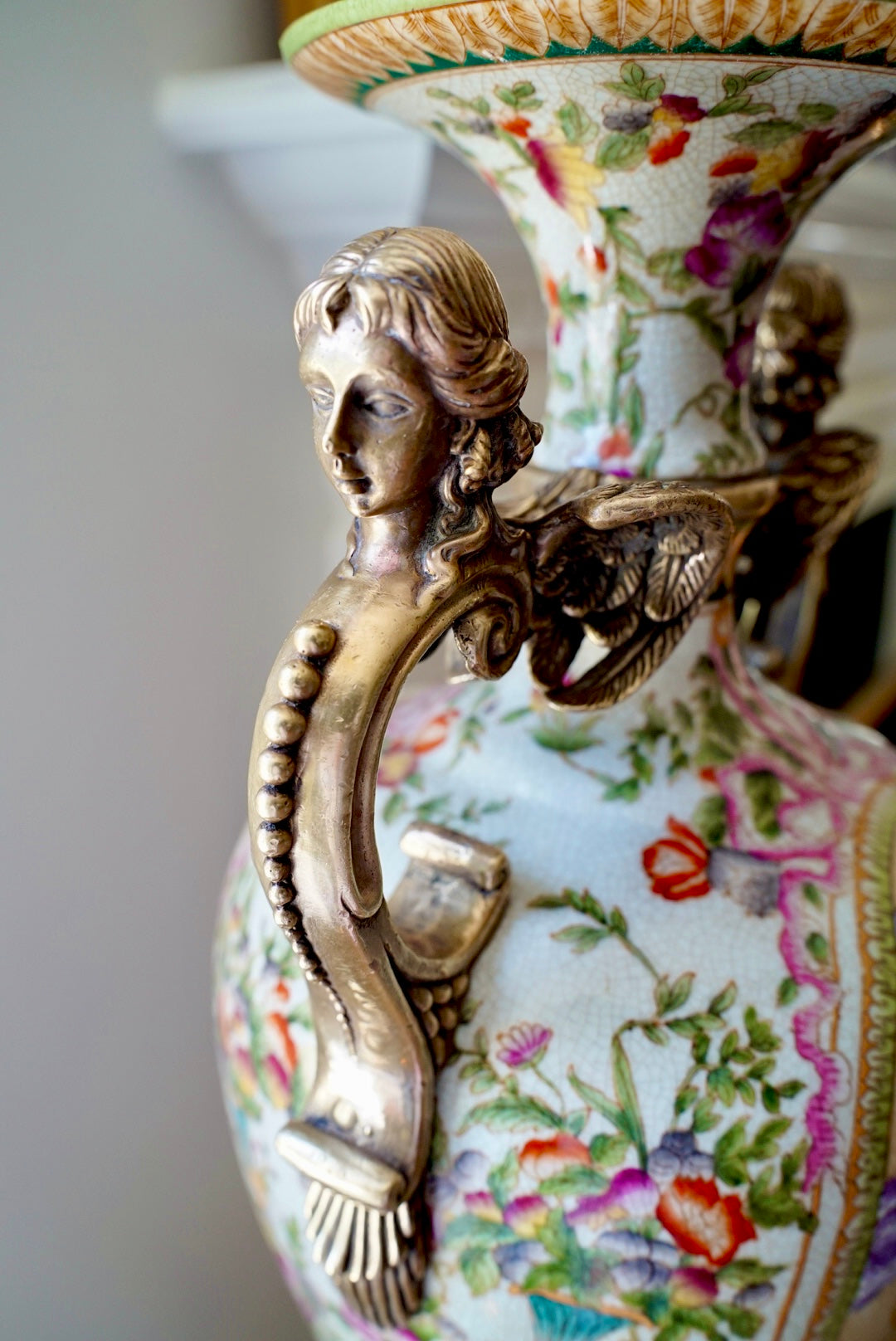 Stunning XL Ormolu Mounted Trophy Vase