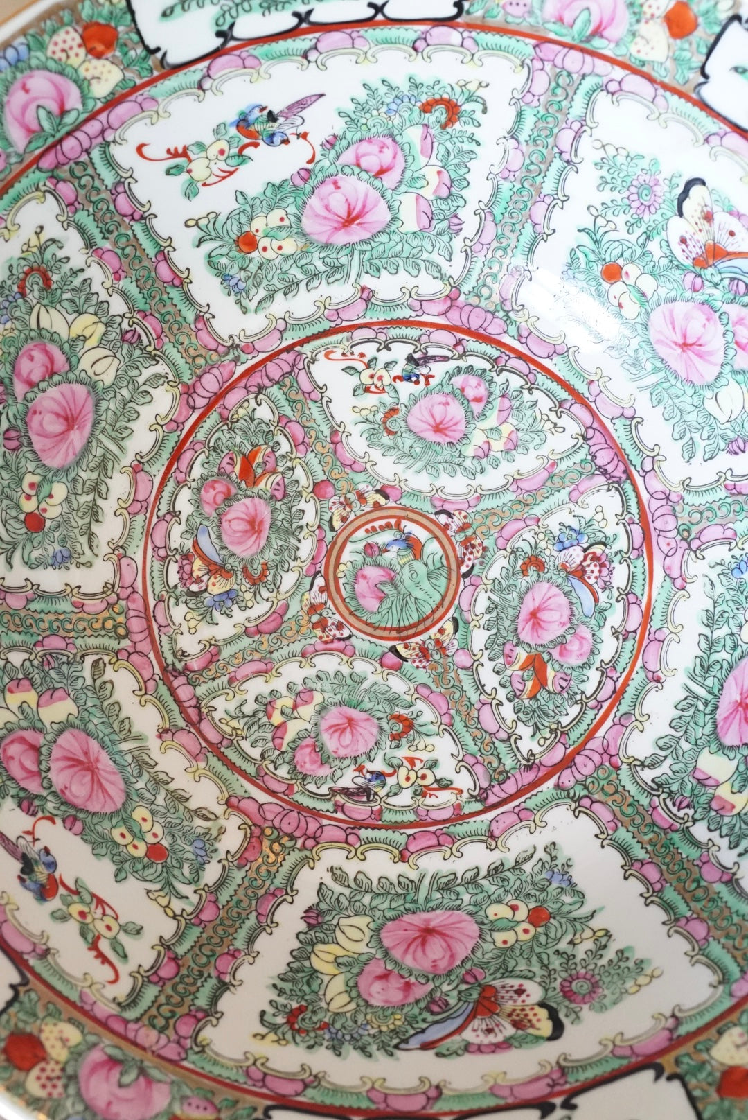 14” XL Rose Canton Centerpiece Bowl