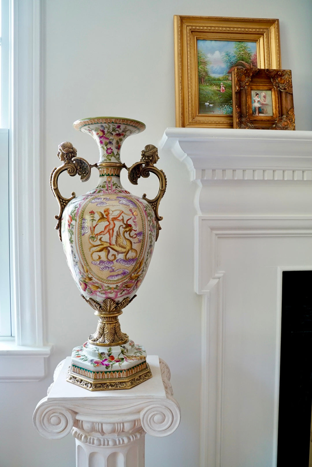 Stunning XL Ormolu Mounted Trophy Vase