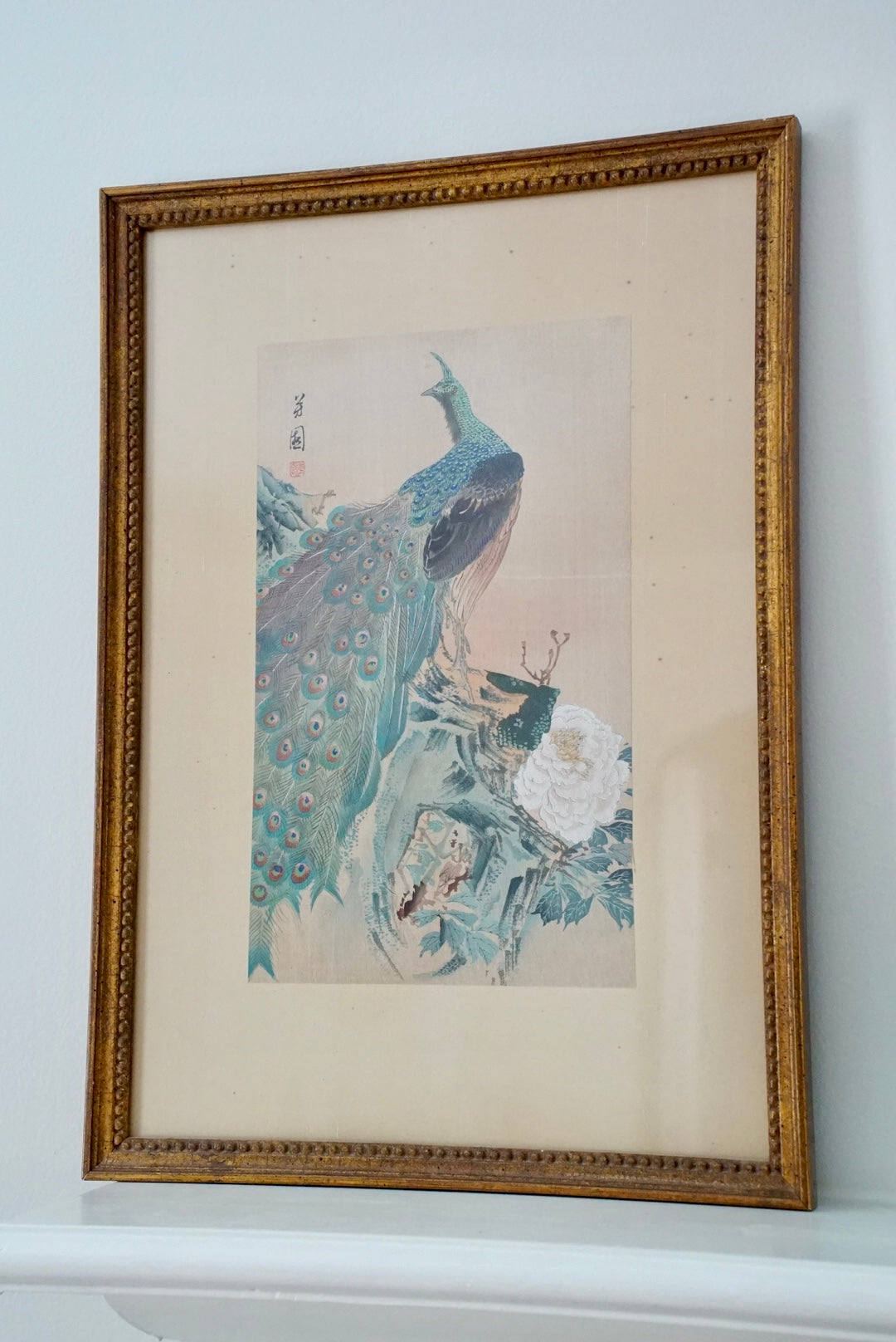 Antique Peacock Watercolor