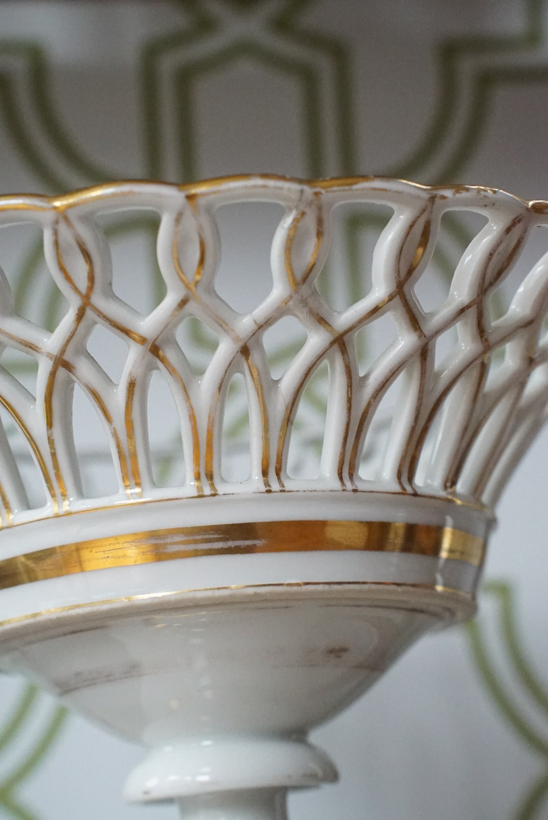 Antique French Porcelain Compote