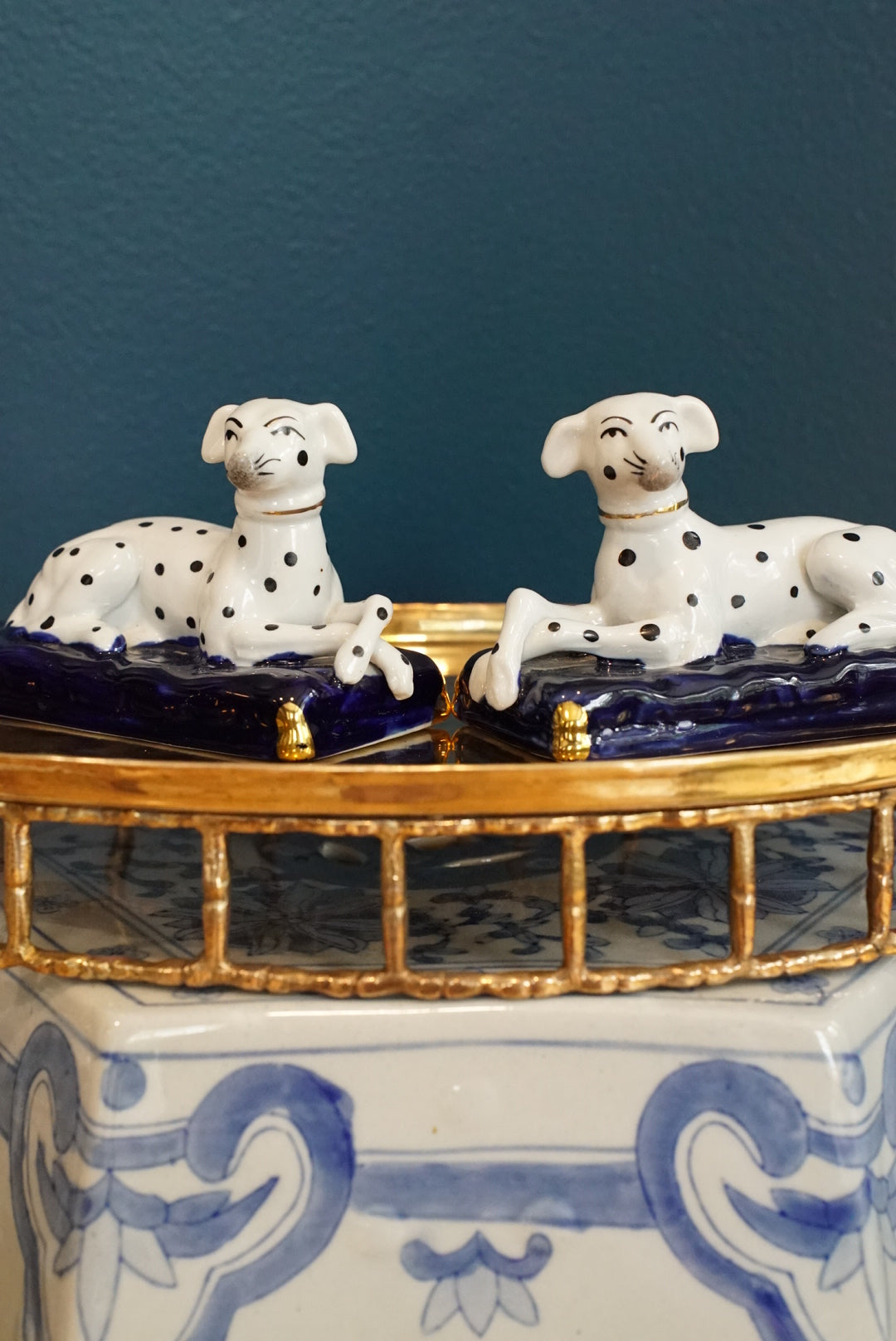Pair of — Antique Staffordshire Dalmatian