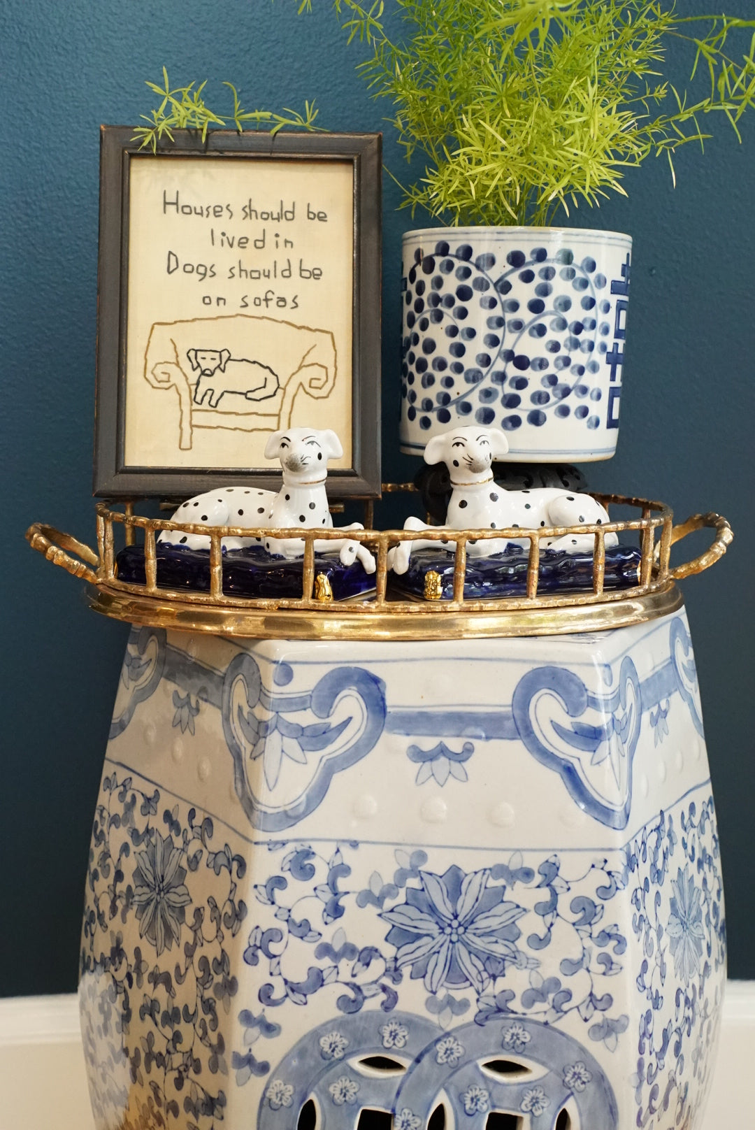 Pair of — Antique Staffordshire Dalmatian