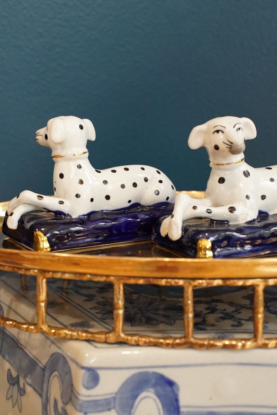 Pair of — Antique Staffordshire Dalmatian