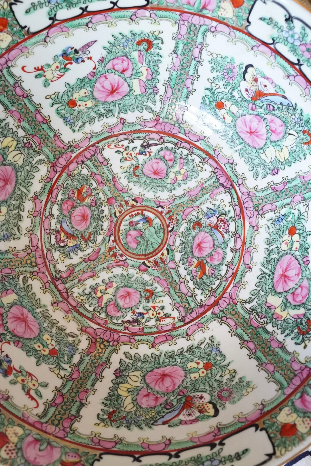 14” XL Rose Canton Centerpiece Bowl