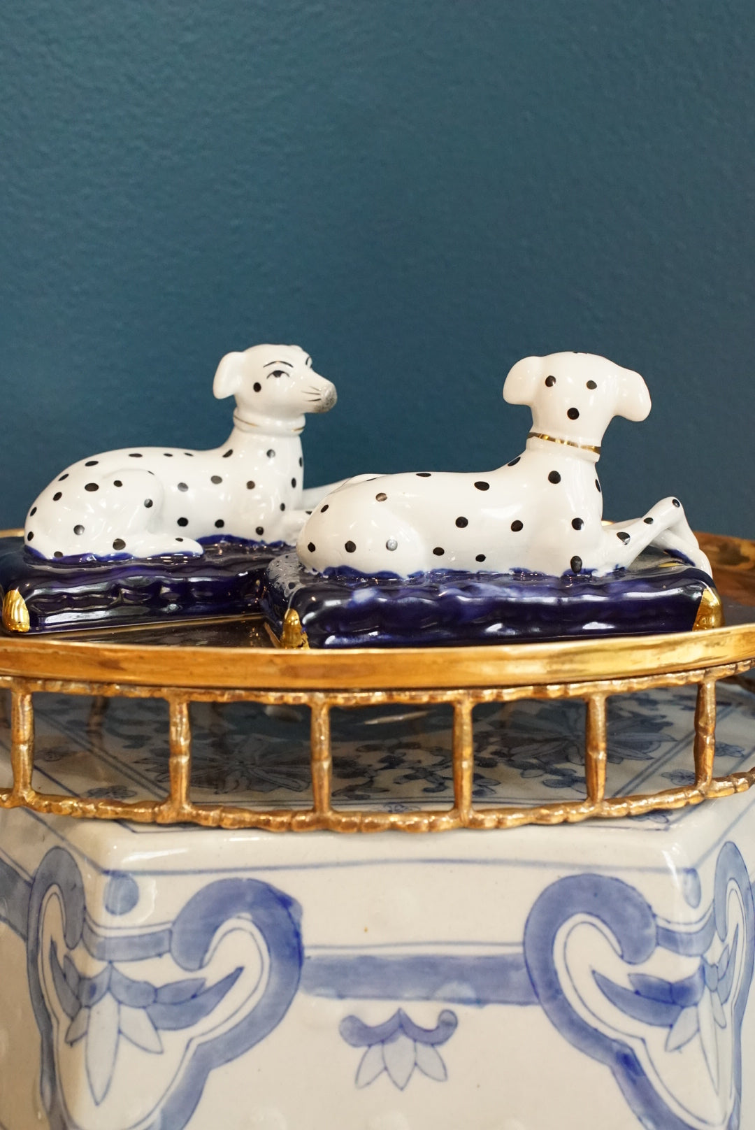 Pair of — Antique Staffordshire Dalmatian