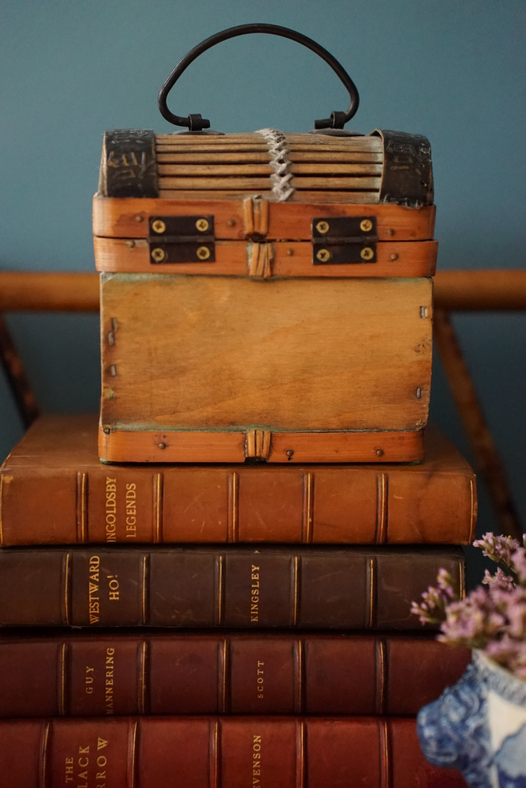 Vintage Small Bamboo Chest