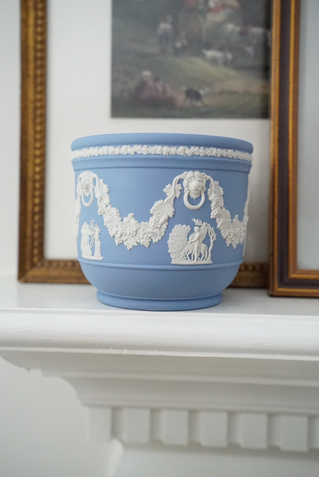 Vintage Wedgwood Cream on Lavender Jardiniere