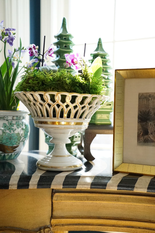 Antique French Porcelain Compote