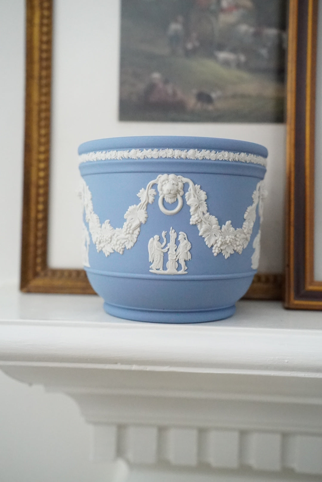 Vintage Wedgwood Cream on Lavender Jardiniere