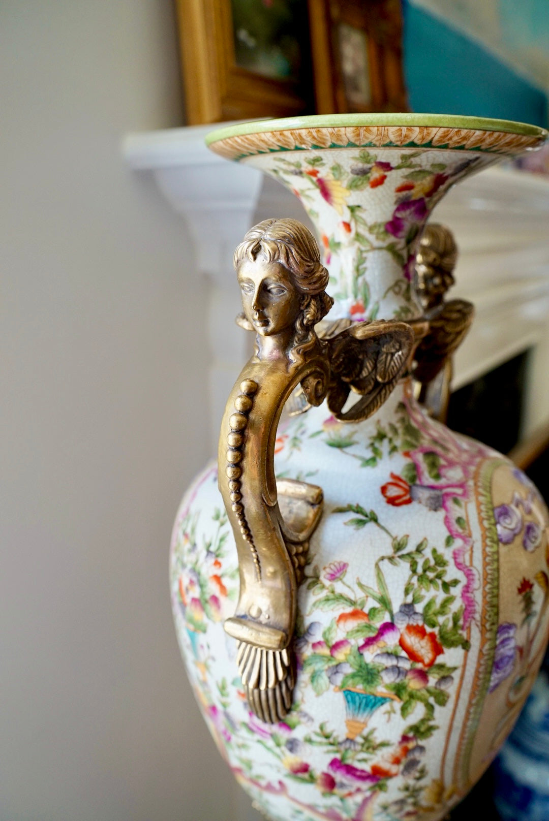 Stunning XL Ormolu Mounted Trophy Vase