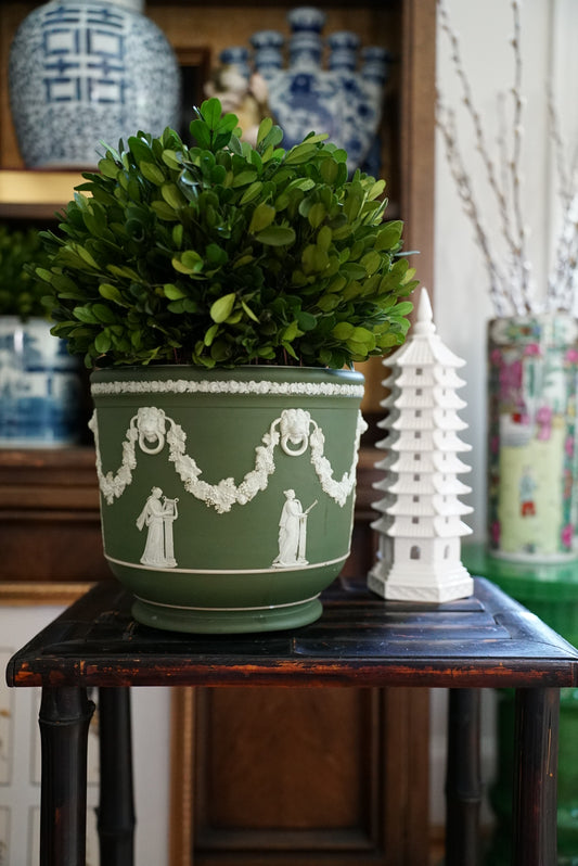 Antique Large Wedgwood Green “Muses” Jardiniere (Please Read)