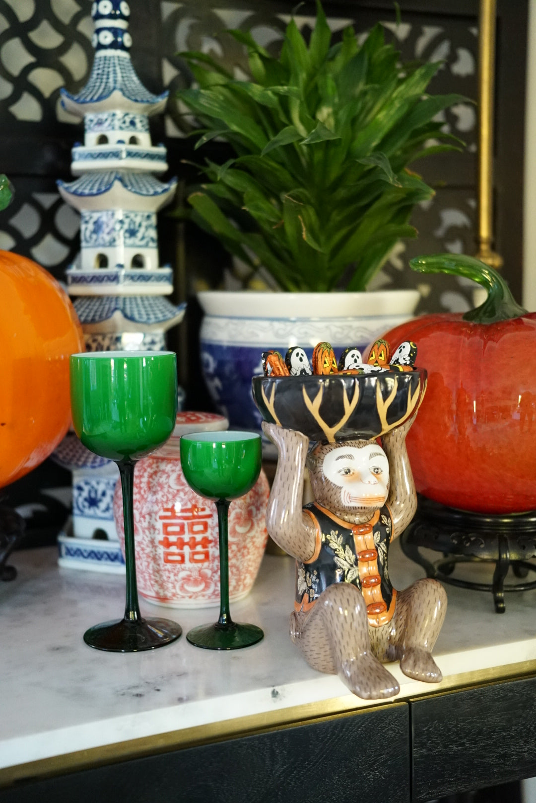 Vintage Carlo Moretti Cased Wine Glasses