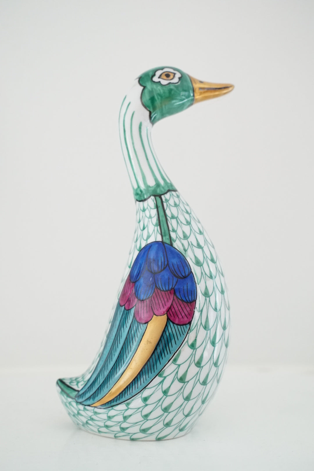 Vintage Manifattura Artistica Le Porcellane Goose Figurine