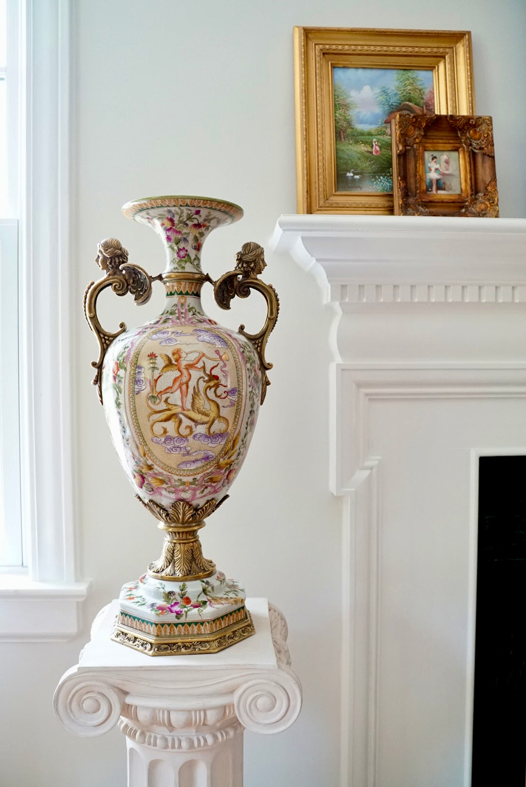 Stunning XL Ormolu Mounted Trophy Vase