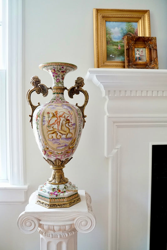 Stunning XL Ormolu Mounted Trophy Vase