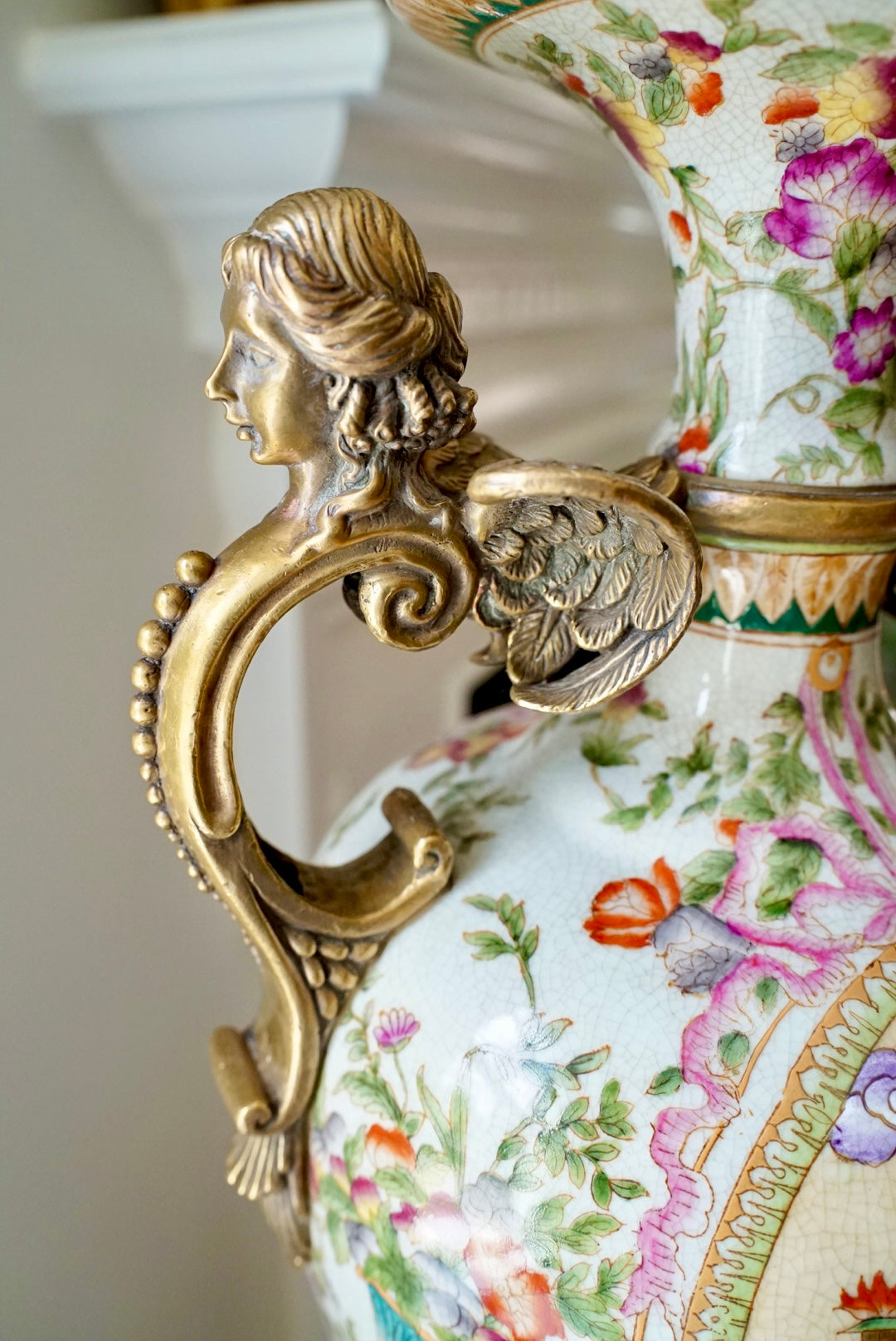 Stunning XL Ormolu Mounted Trophy Vase