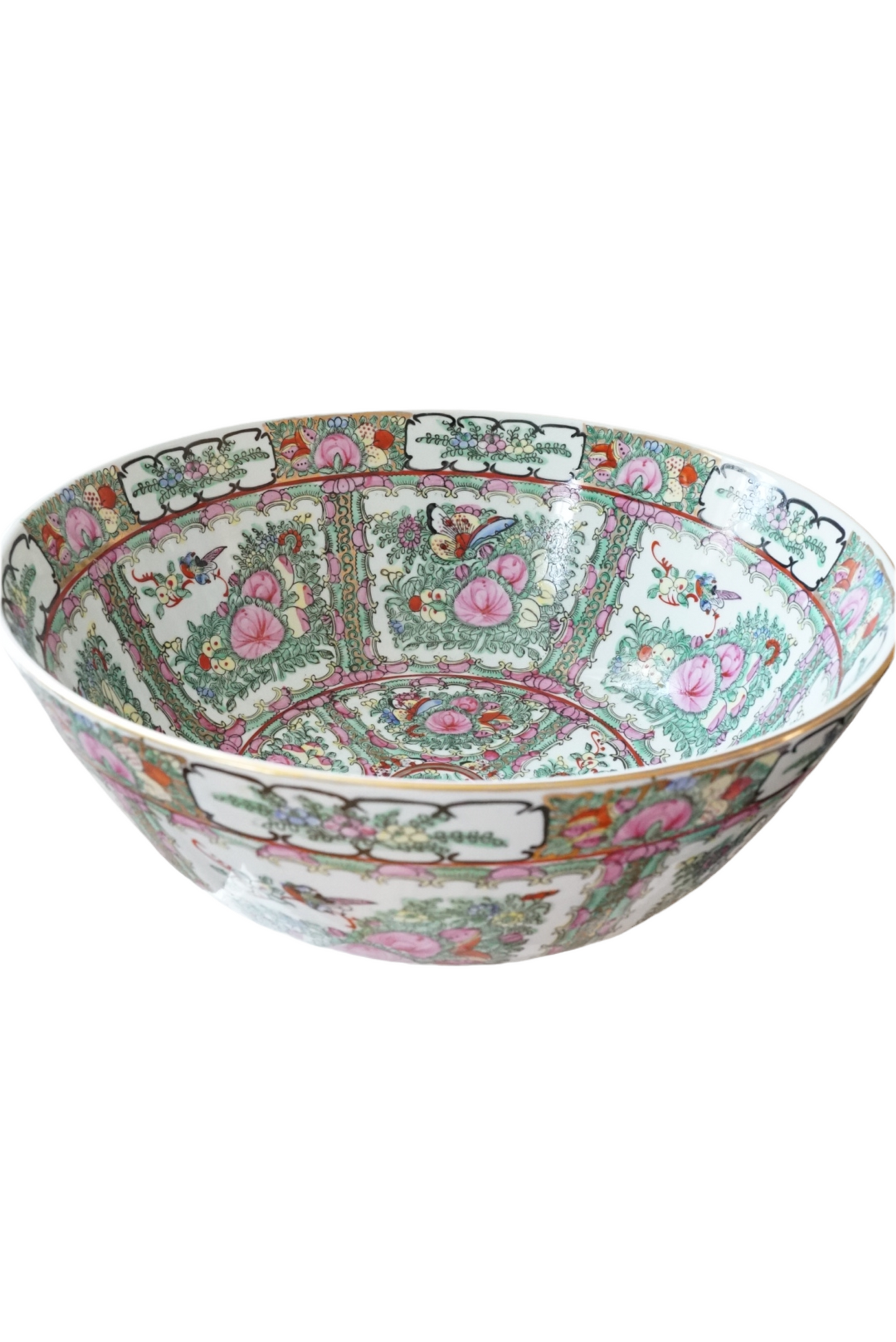 14” XL Rose Canton Centerpiece Bowl