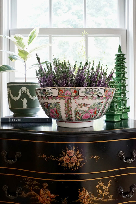 14” XL Rose Canton Centerpiece Bowl