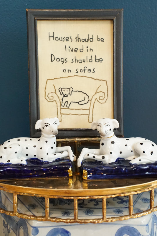 Pair of — Antique Staffordshire Dalmatian