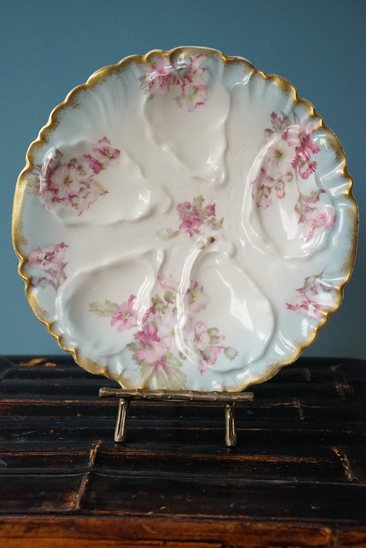 Antique Limoges Oyster Plate