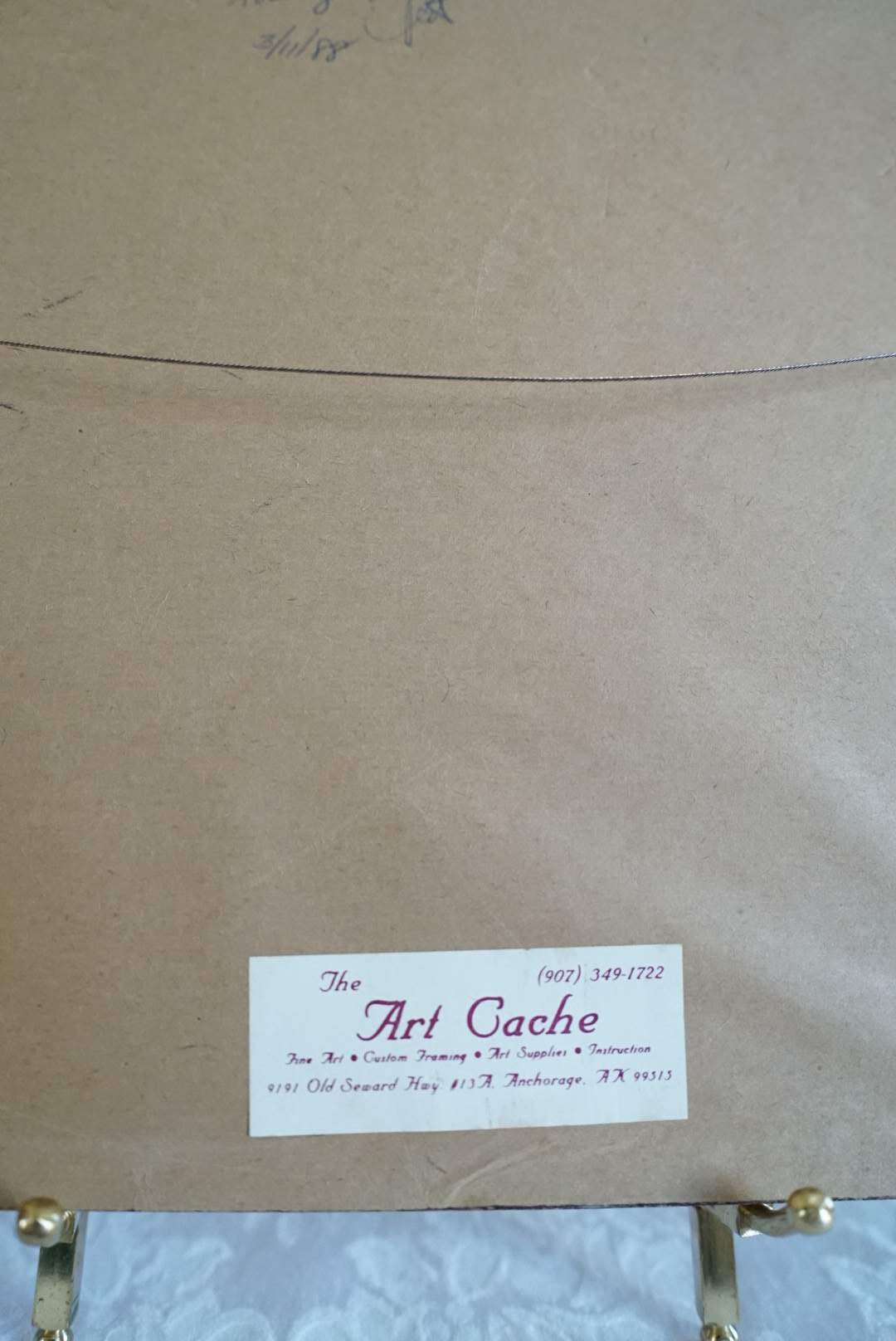 Vintage Mother and Child Needle Point