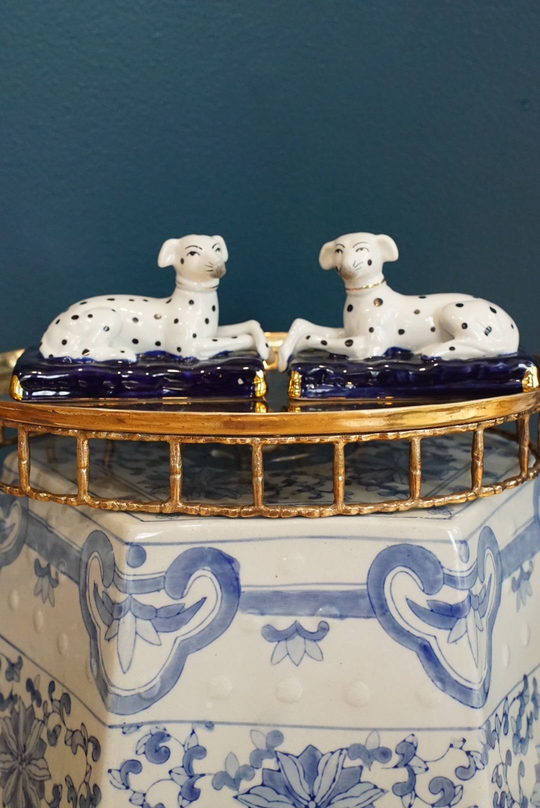 Pair of — Antique Staffordshire Dalmatian