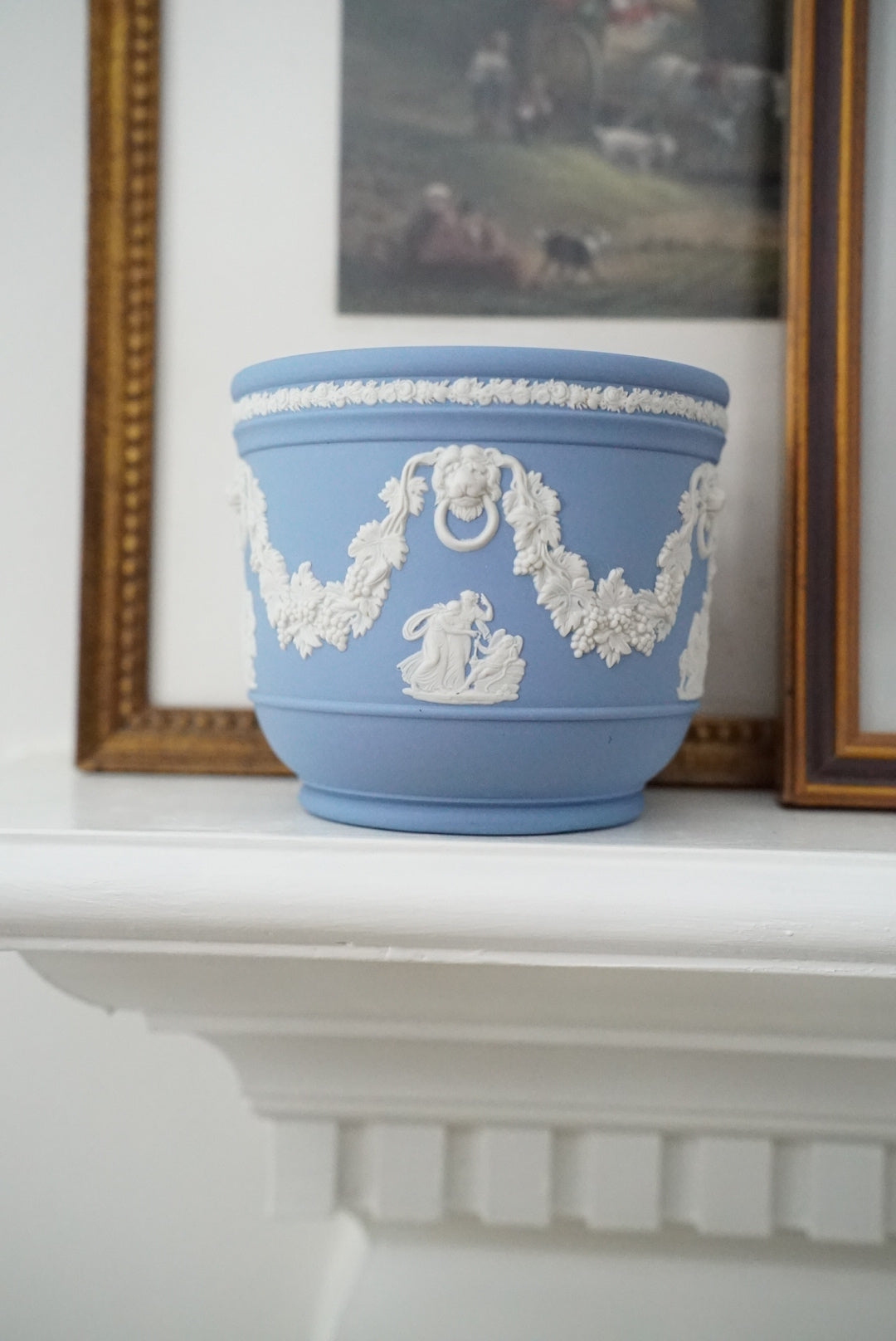 Vintage Wedgwood Cream on Lavender Jardiniere