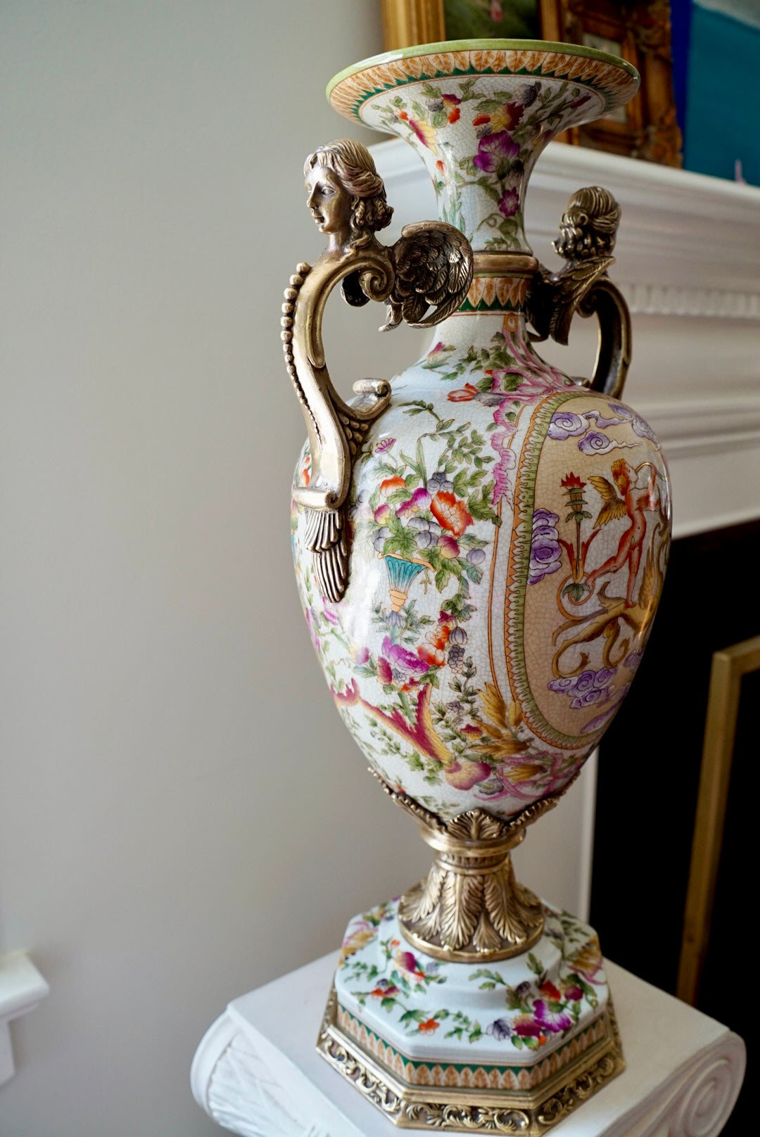 Stunning XL Ormolu Mounted Trophy Vase