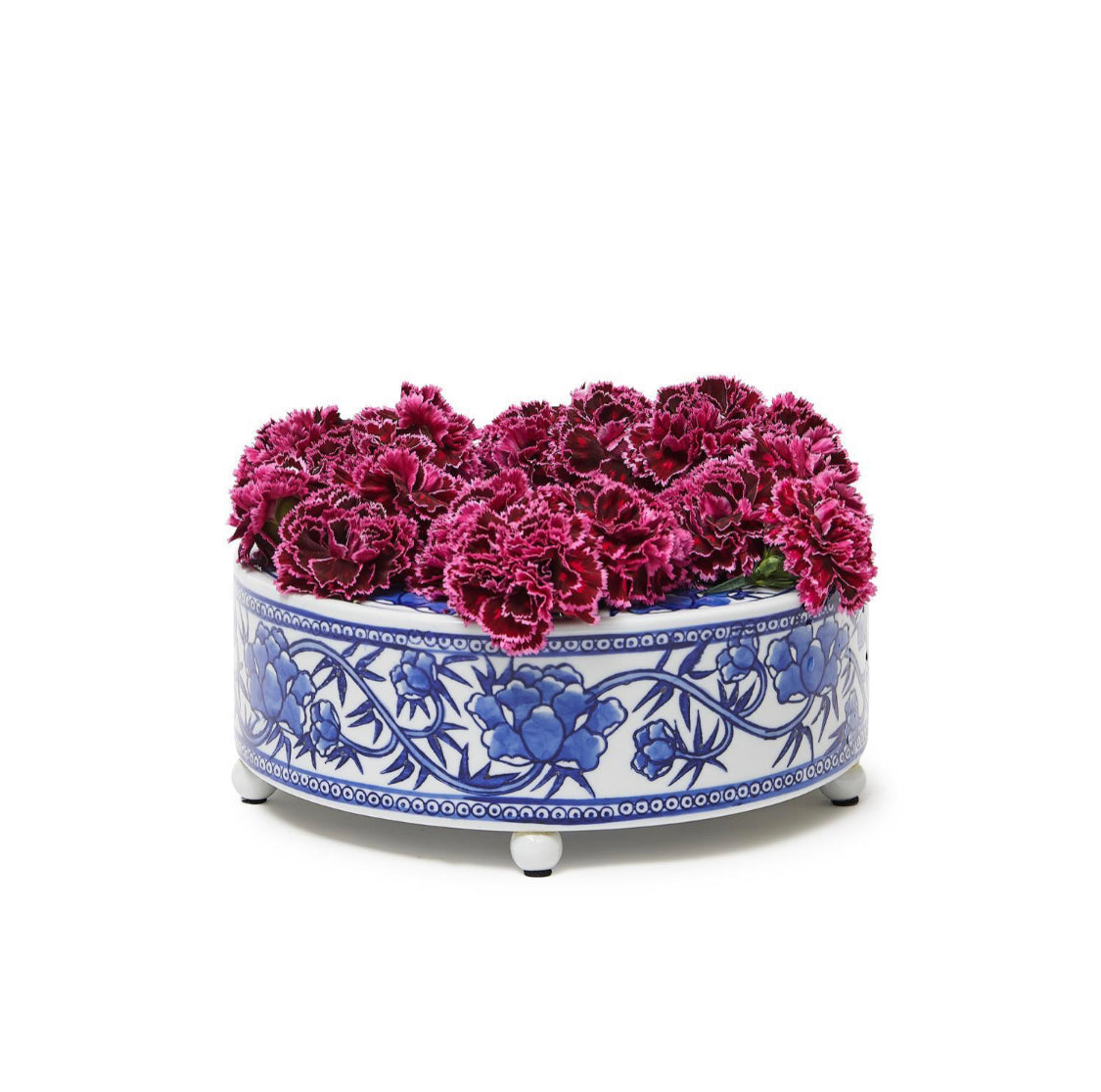 Blue and White Floral Arranger Set - 3 pc