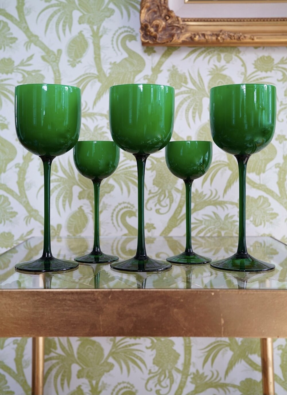 Vintage Carlo Moretti Cased Wine Glasses