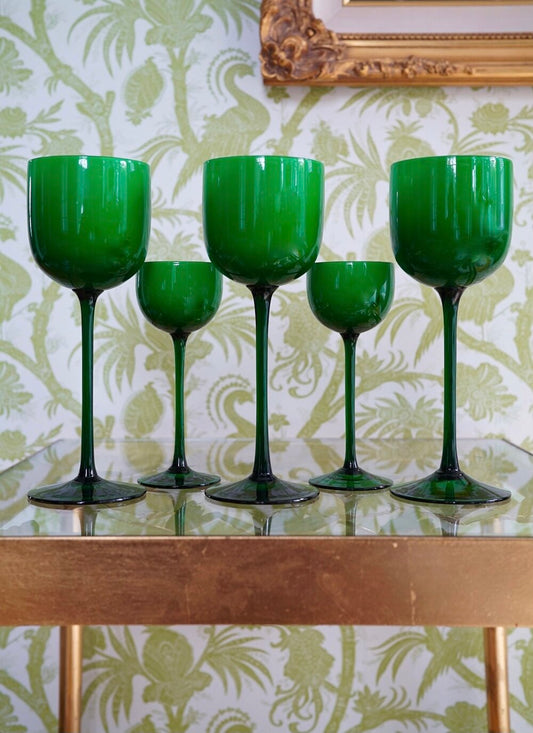 Vintage Carlo Moretti Cased Wine Glasses