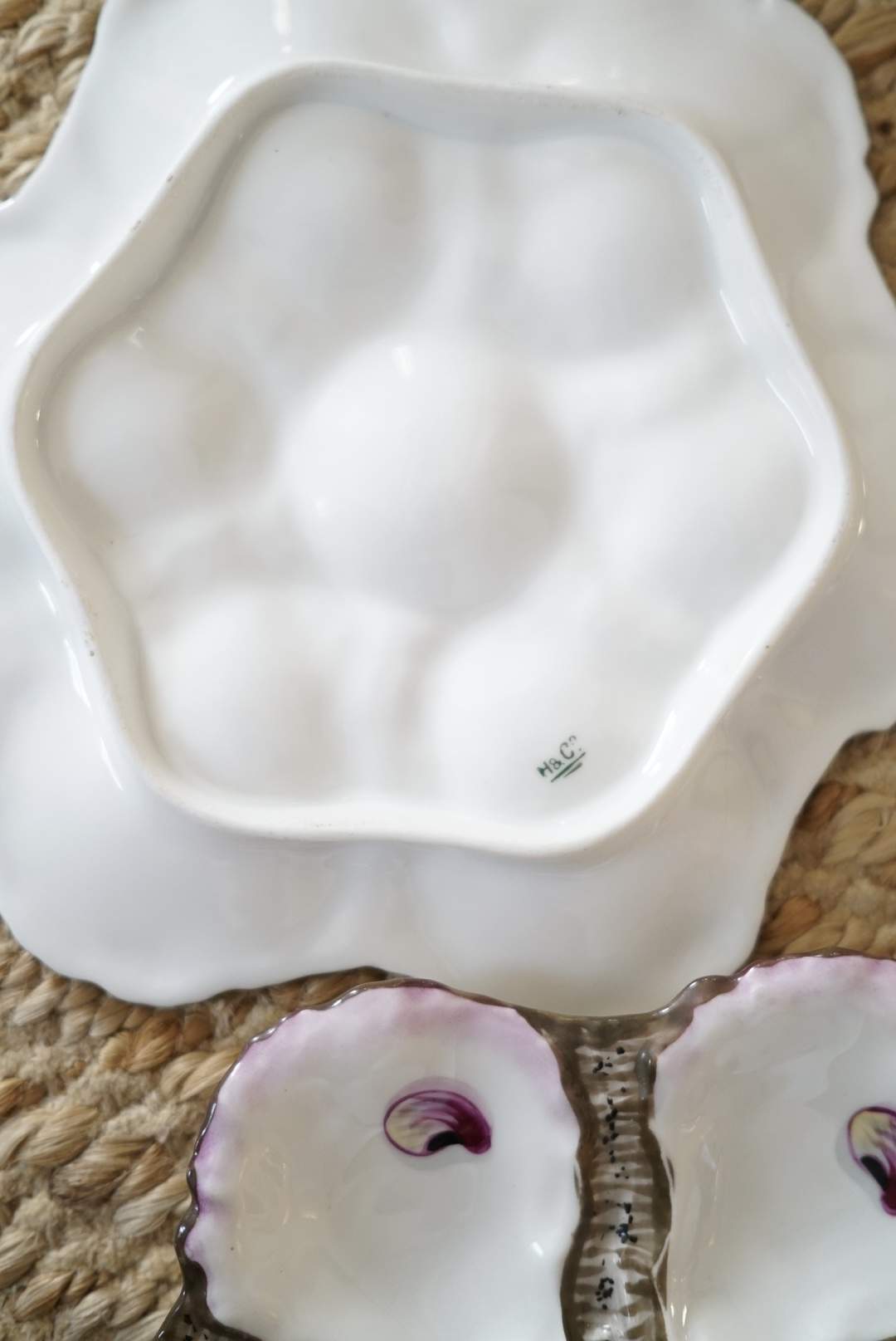 Antique Haviland Limoges French Oyster Plate