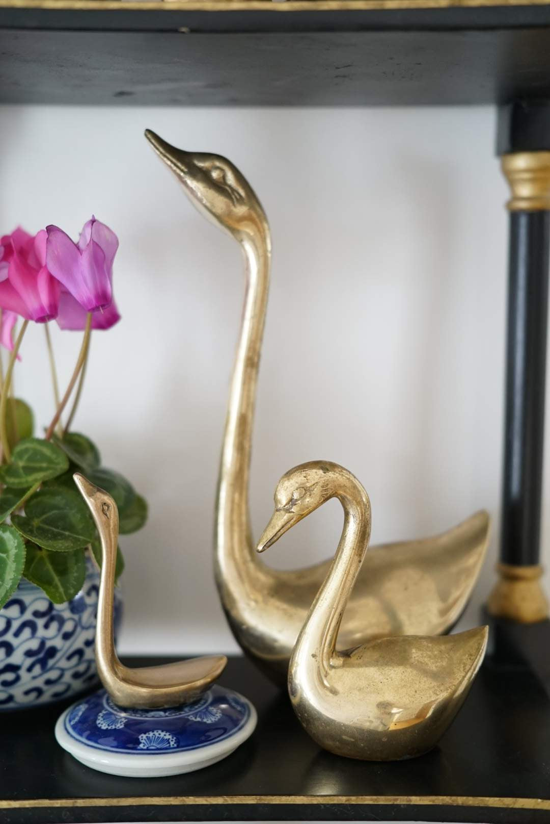 Vintage Brass Swans- 3 sizes – House of Old and New