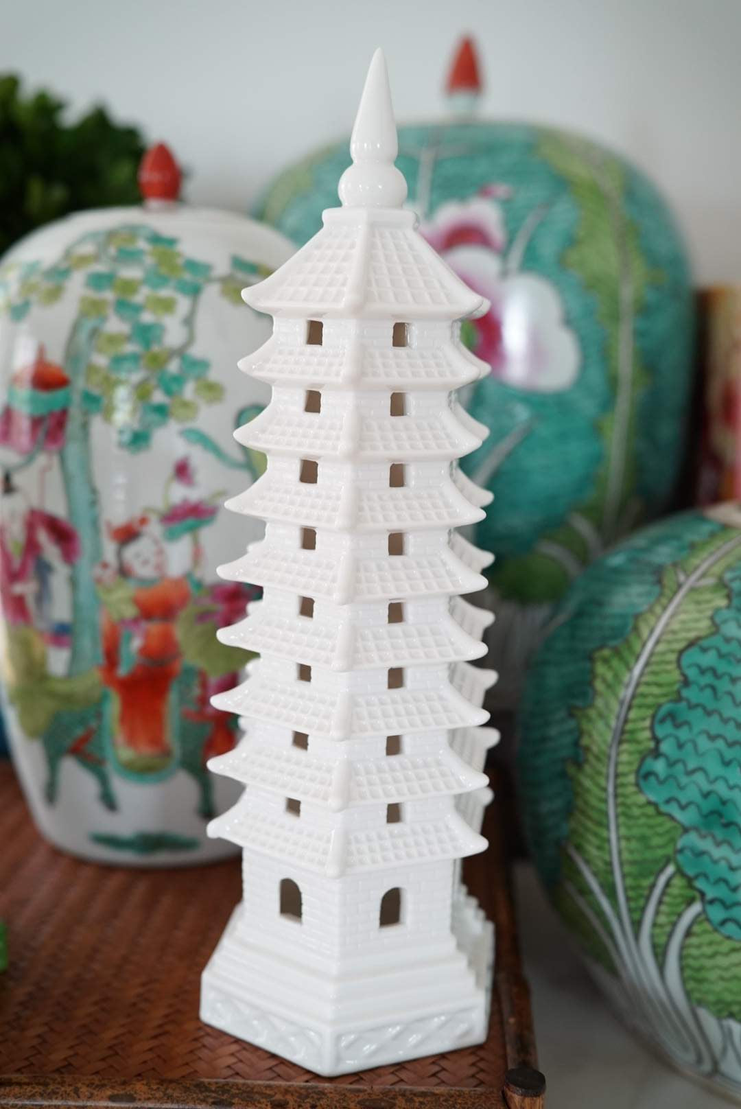 Fabulous 9-Tier Porcelain Pagoda-3 Colors
