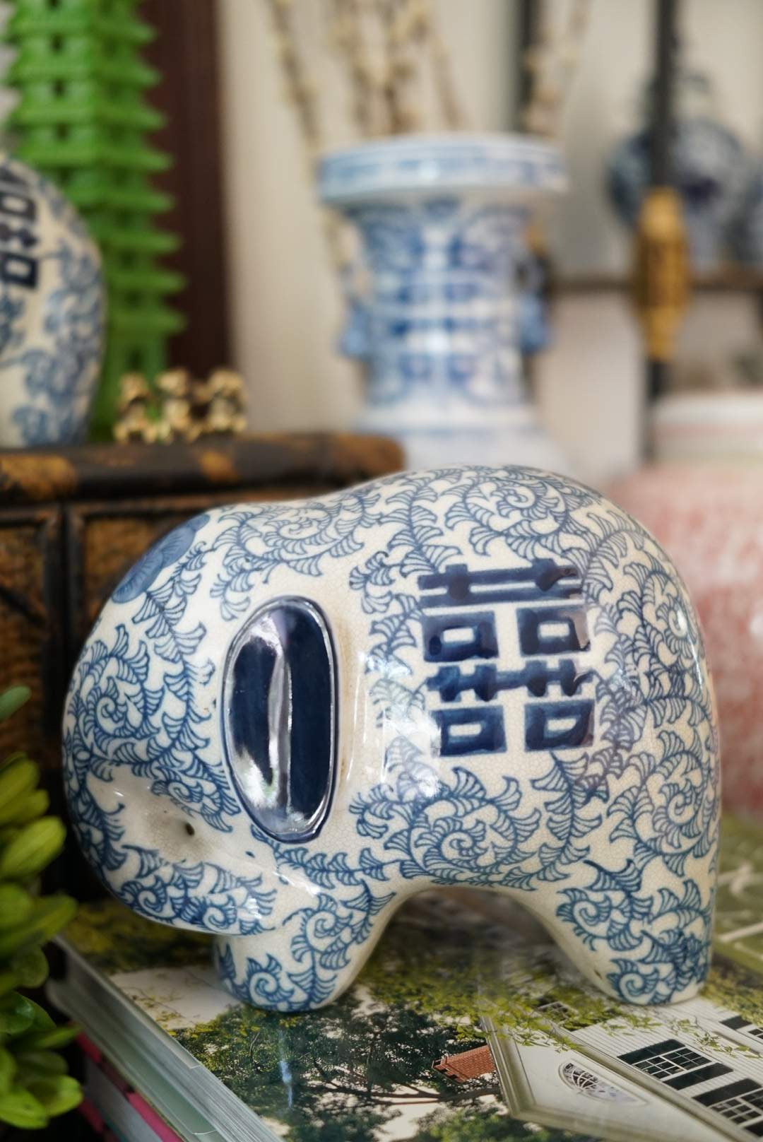 Double Happiness Twisted Lotus Elephant-2 Sizes