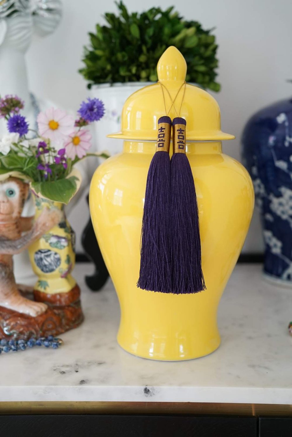 Solid Color Glaze Temple Jar—5 to Choose From