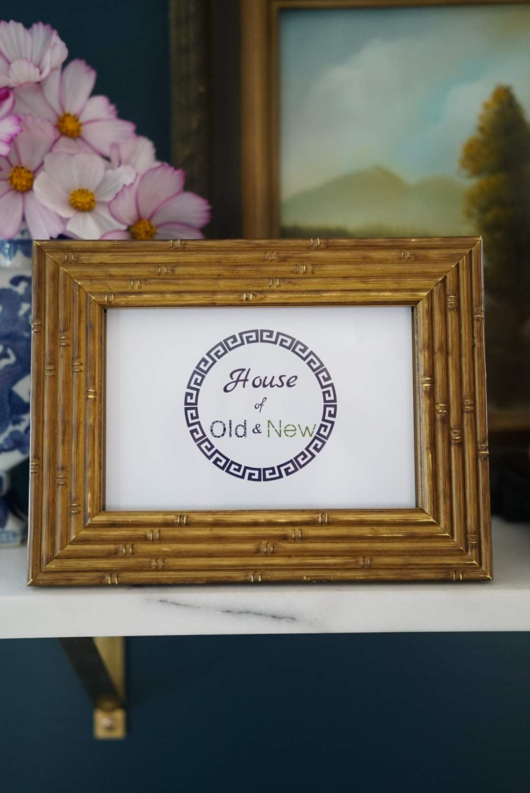 Faux Bamboo Vintage Photo Frame