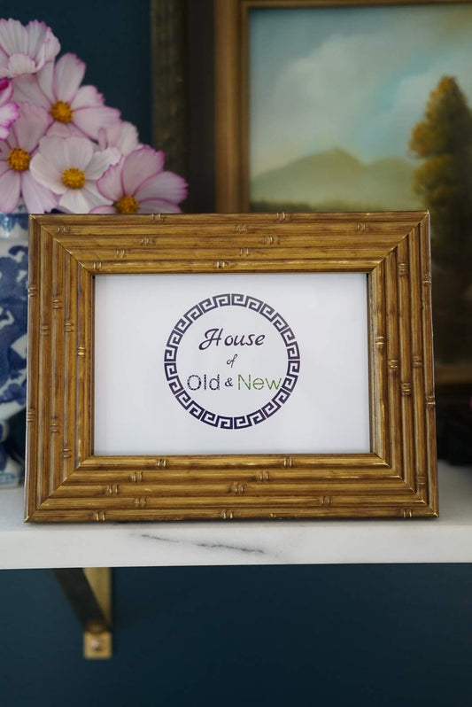 Faux Bamboo Vintage Photo Frame