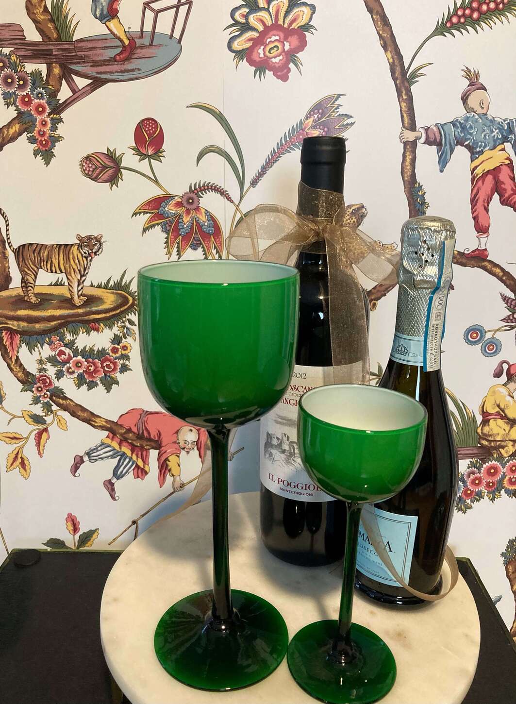 Vintage Carlo Moretti Cased Wine Glasses