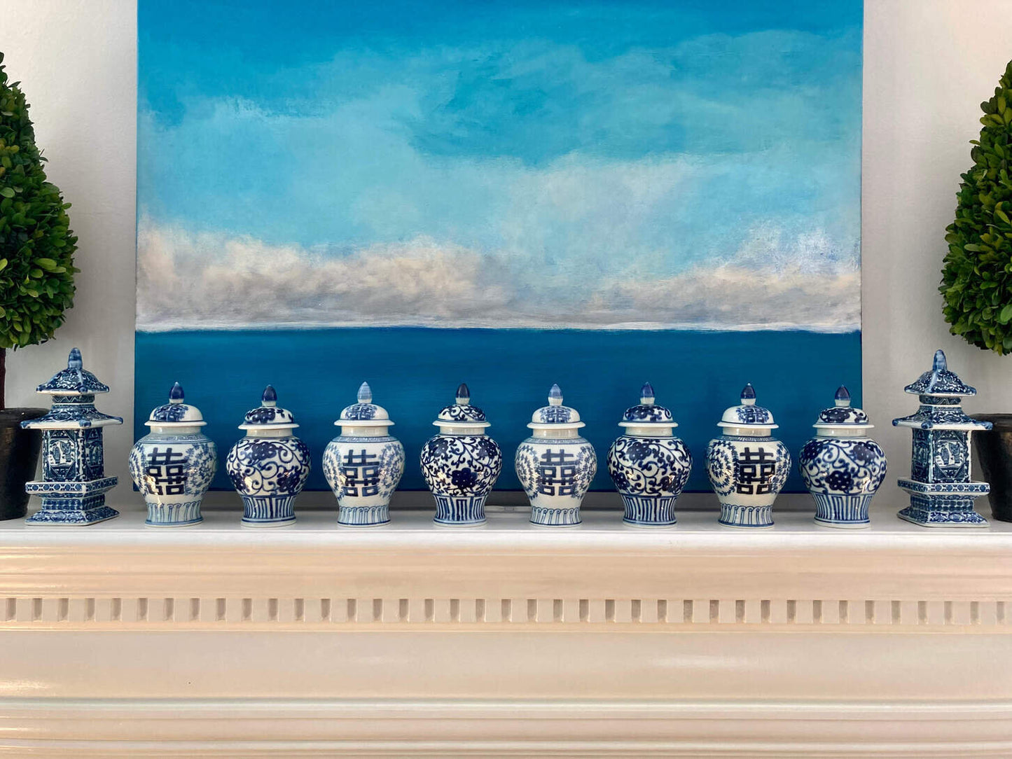 Double Happiness Temple Jar