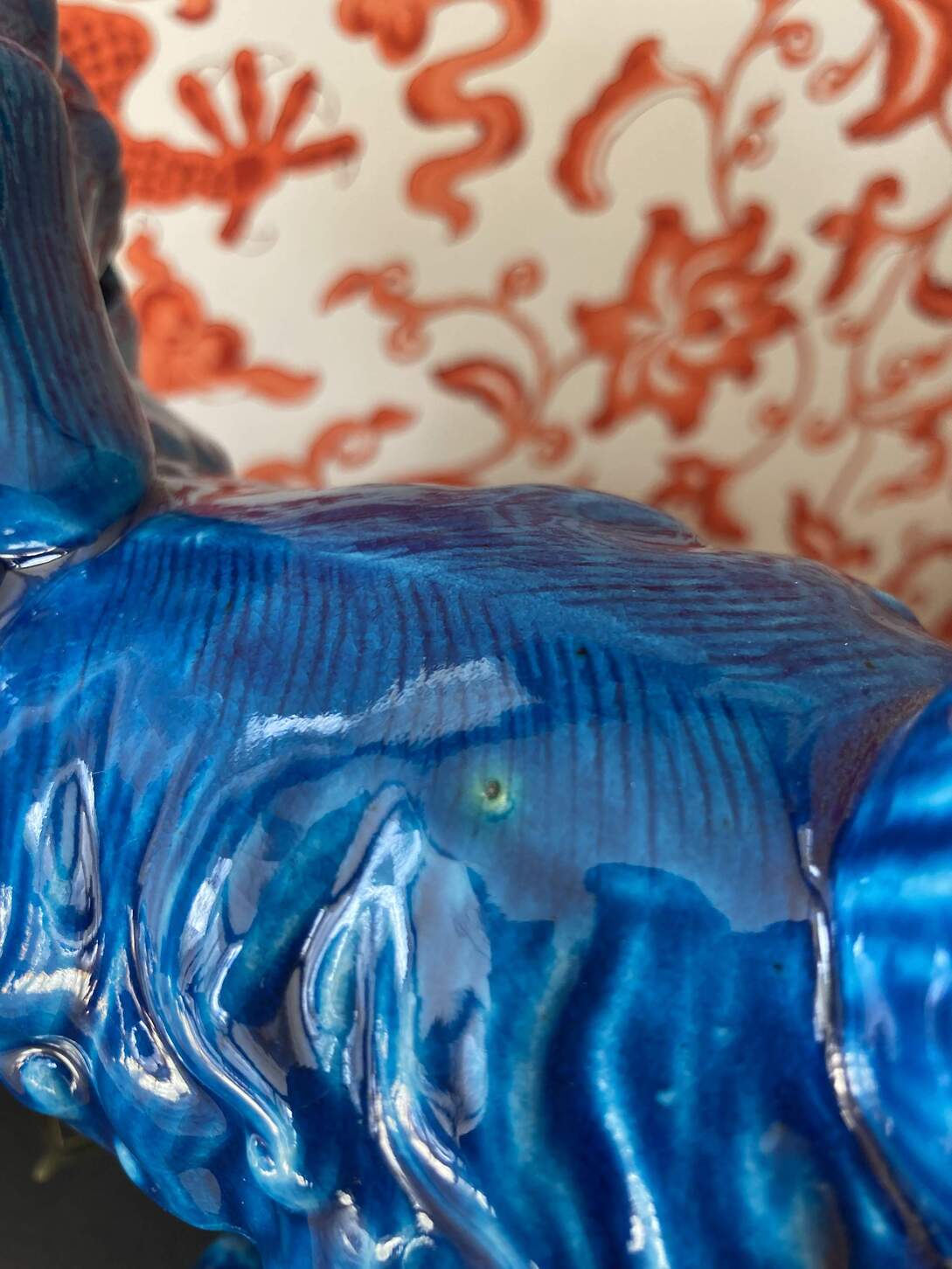 Pair of—Fierce Large Standing Foo Dogs-Pair