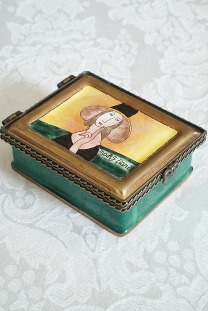 Vintage Enameled Trinket Box