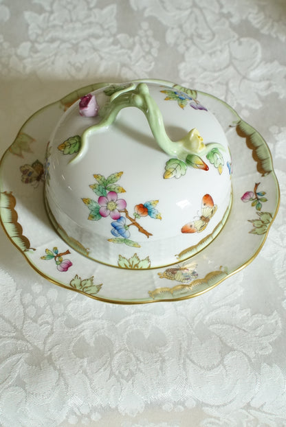 Herend Queen Victoria Covered Butter Dish