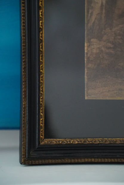 Framed Antique Print Le Colin Maillard