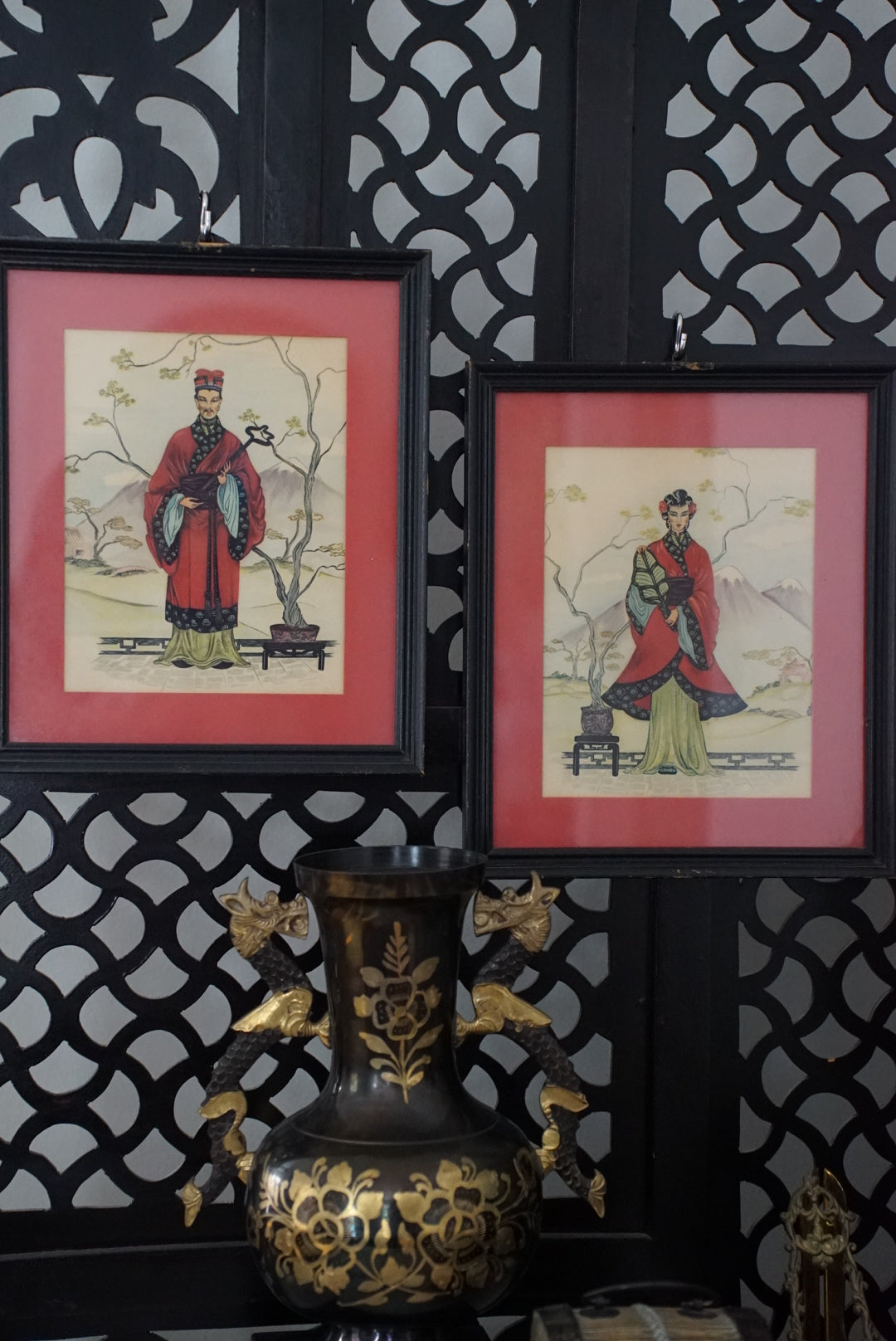 A Pair of — Vintage Ancestor Portrait Prints