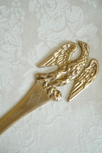 Vintage Brass American Eagle Letter Opener
